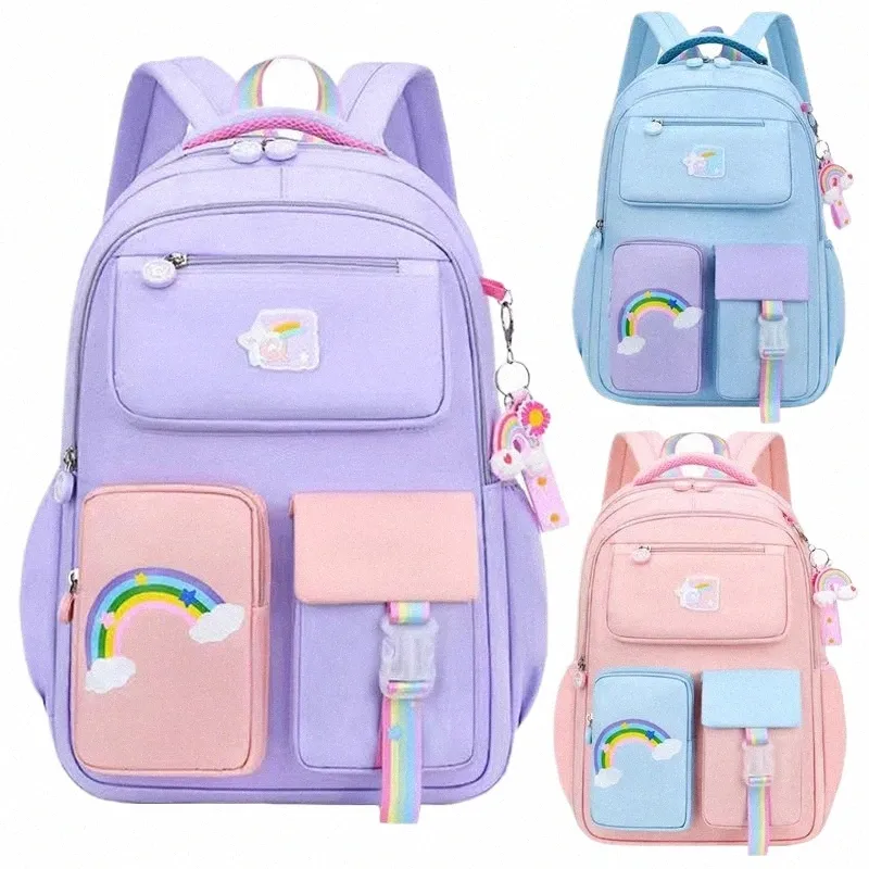 PURPLE COLOR-BLOCK SCHOOL BAG -16L, CHILD PURPLE COLOR-BLOCK SCHOOL BAG -16L, CHILD