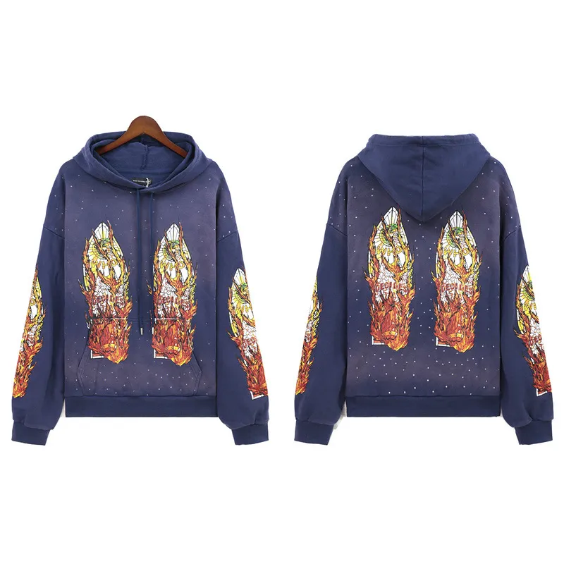パーカー・フーディ Luxury Street Wear washed vintage dirty-fit hoodie unisexual DHgate.com:Vintage Wash Hoodie - Heavyweight Graphic Print