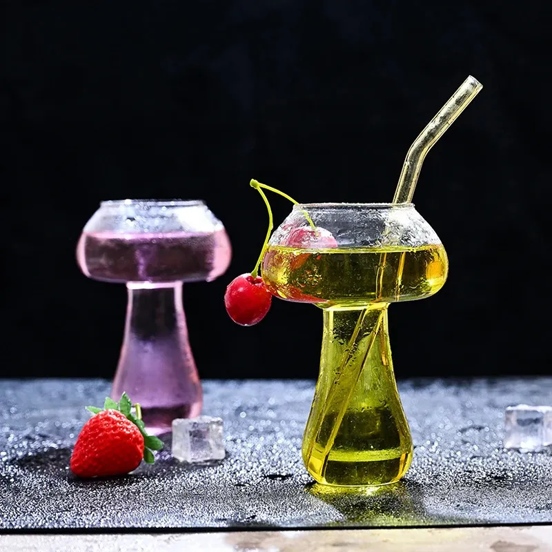 Mushroom Cocktail Glass: Cute & Creative Cup 260ml. Funky Wine