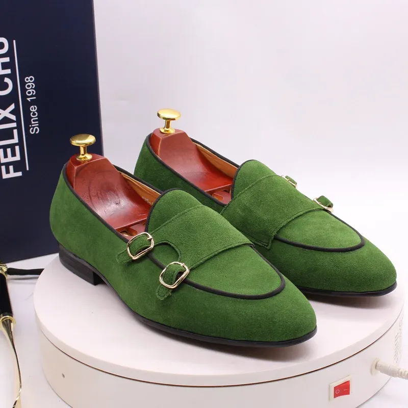 Premium Suede Loafers: Classic Slip-Ons & Monk Strap Dress  display picture 1