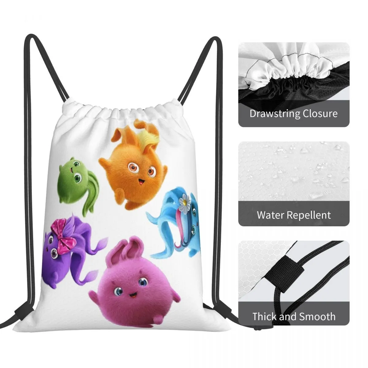 Drawstring Backpack Bebe Sport Bag Sunny Bunnies Drawstring