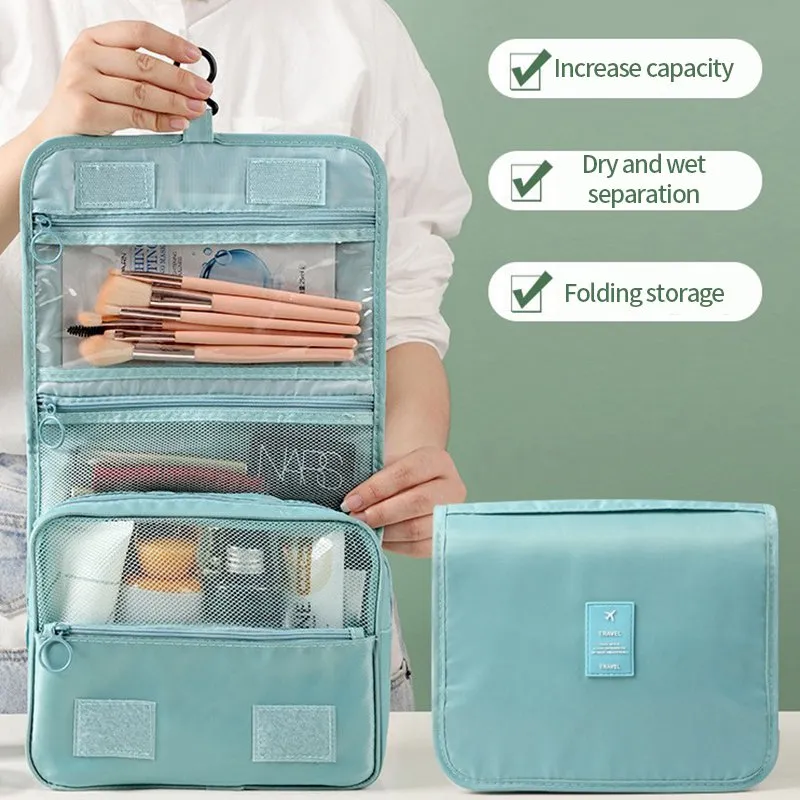 Folding travel makeup organizer hotsell