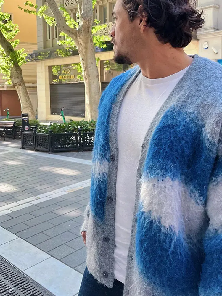 Mens tie dye cardigan hotsell