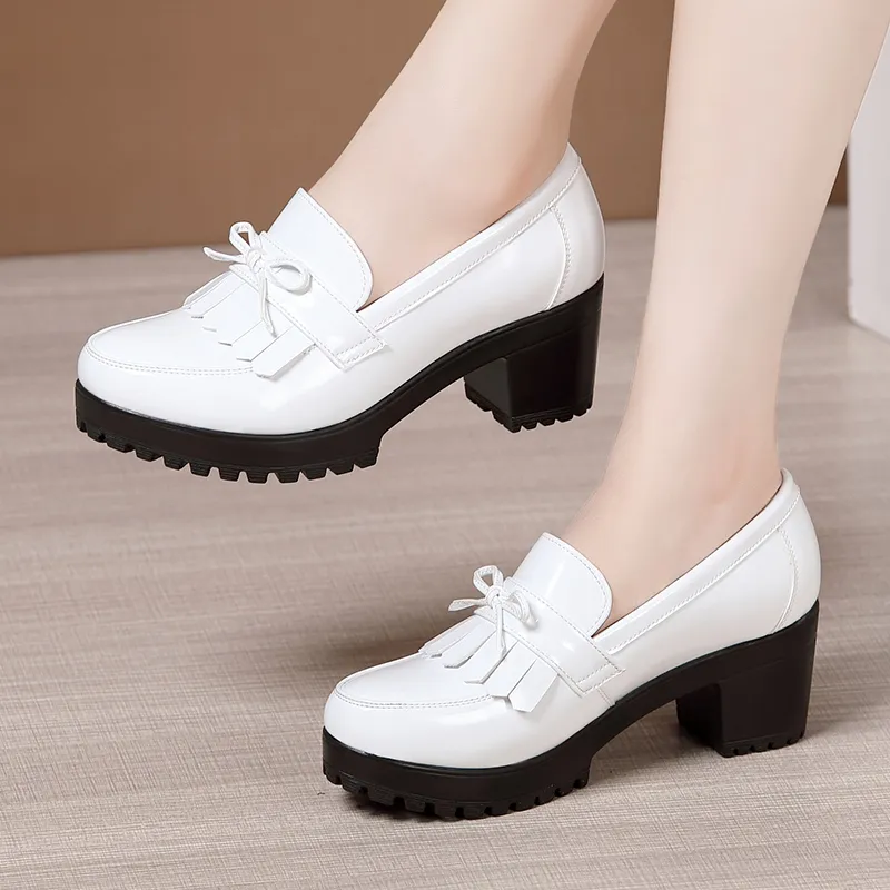 white dress shoes for women Pearl White Ballerina Flats – Spanish Leather Girls' Dress Shoes
