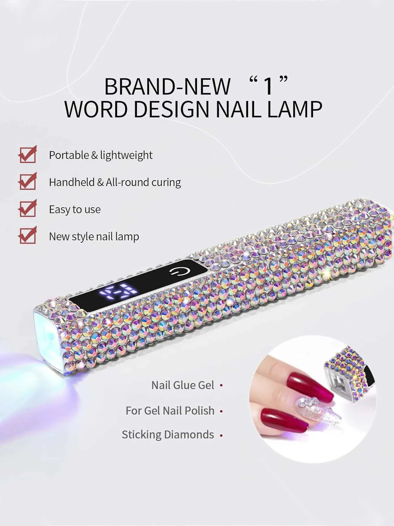 USB Rechargeable UV LED Mini ultraviolet lamp for...