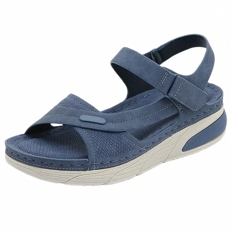Comfortable Wedge Sandals for Women Casual Summer Shoes with Adjustable  Straps, Lightweight Anti-Slip Design, Waterproof Ideal for Leisure