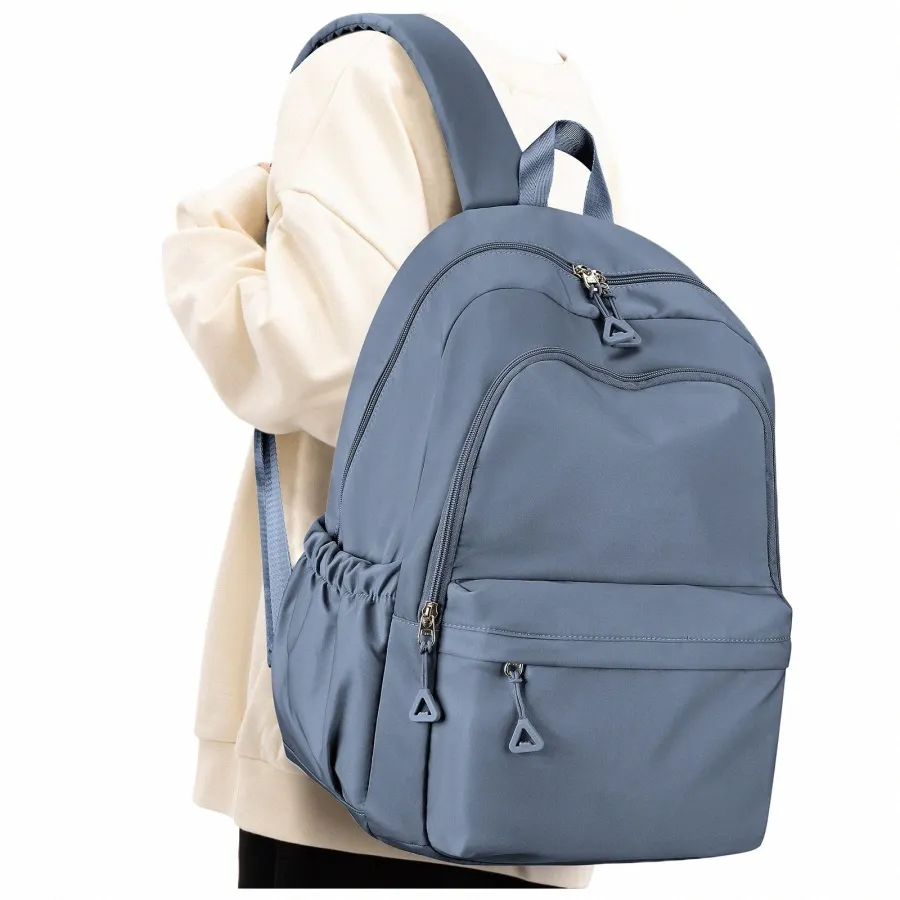 Cute Blue Backpacks Preppy School Backpack Cute, Lightweight Large