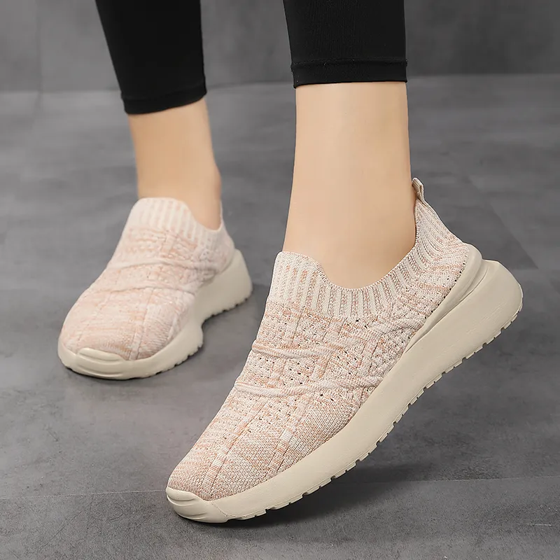 Bulk Beige Dress Shoes Womens, Womens Beige Knit Sock... From  Shoes_sellers, $19.86 | DHgate.Com