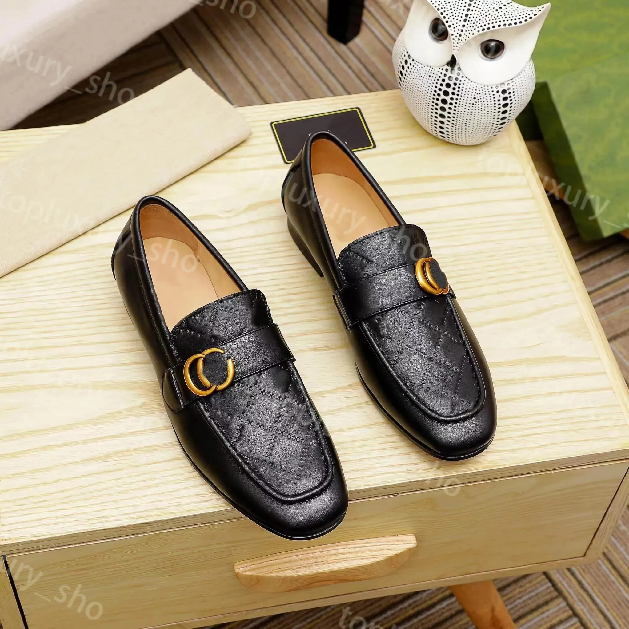 Wholesale Luxurious Mens Genuine Leather Loafers Brown Black Slip On Mens Grey Dress Shoes For Weddings And Casual Wear With Designer Style And Gift Box At Only 49.75 DHgate.Com