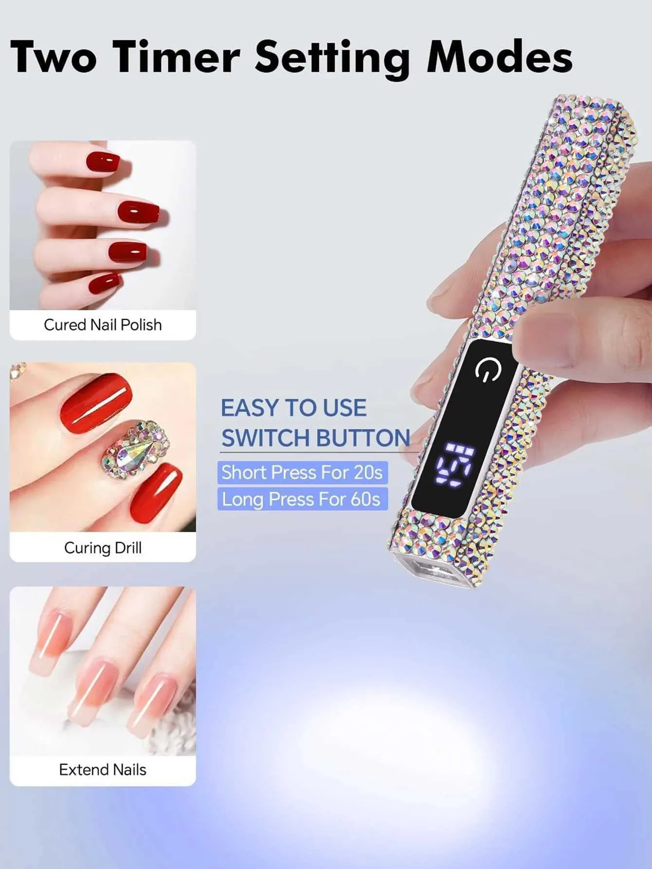 USB Rechargeable UV LED Mini ultraviolet lamp for...