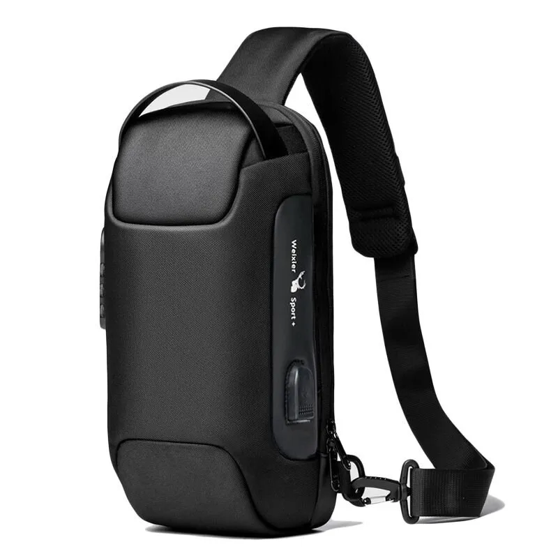 Mens Waterproof Crossbody Bag Anti Theft Sling Bag Multifuncti Chest Bags Shoulder Bag Menger With USB Charging Port A7Tq From 27 58 DHgate