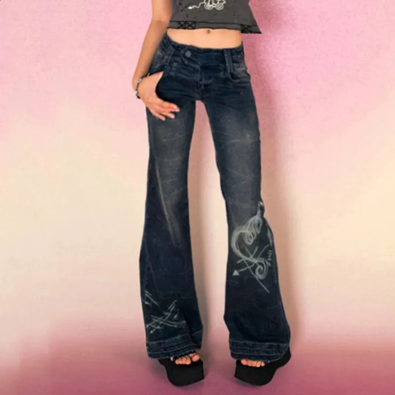 DHgate.com:Rockmore Low Rise Flare Jeans - Y2K Aesthetic