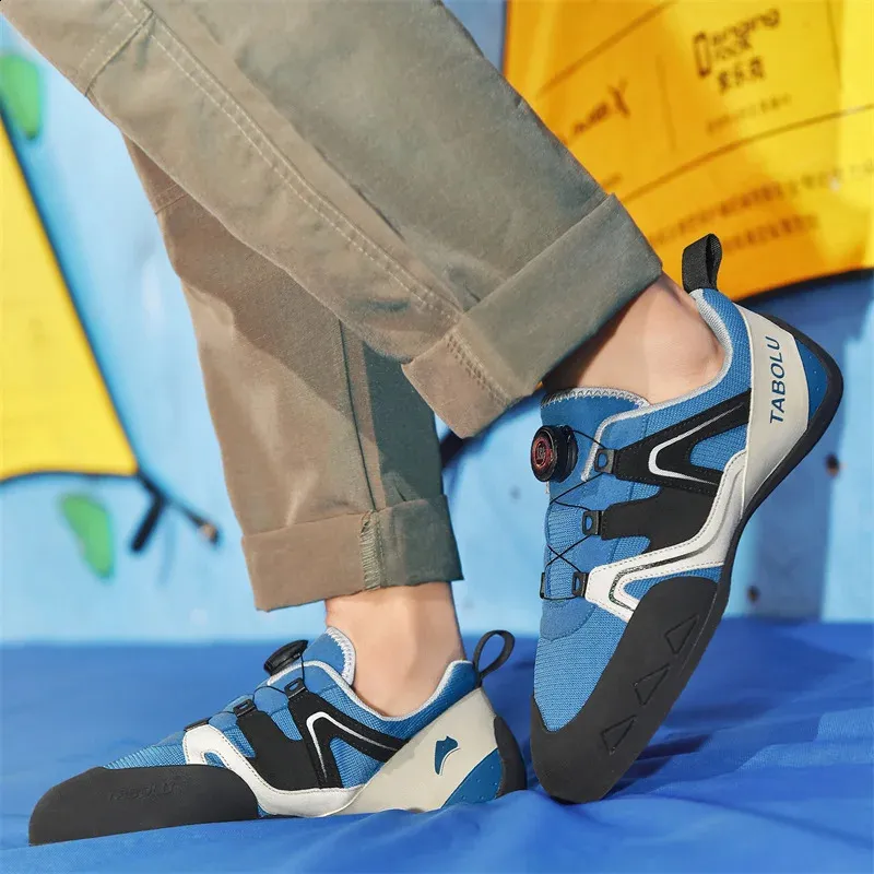 thumbnail image 2 of Men’s Rock Climbing Shoes – Lightweight, Anti-Slip, Flat Last For Beginners, Indoor & Outdoor Climbing 2 of 11
