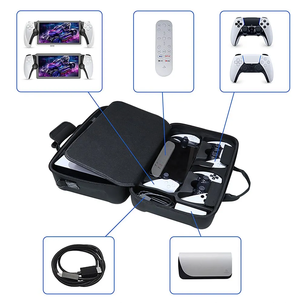 EVA Traveler Storage Case Compatible With Playstation Portal Remote Player With Built-in Stand