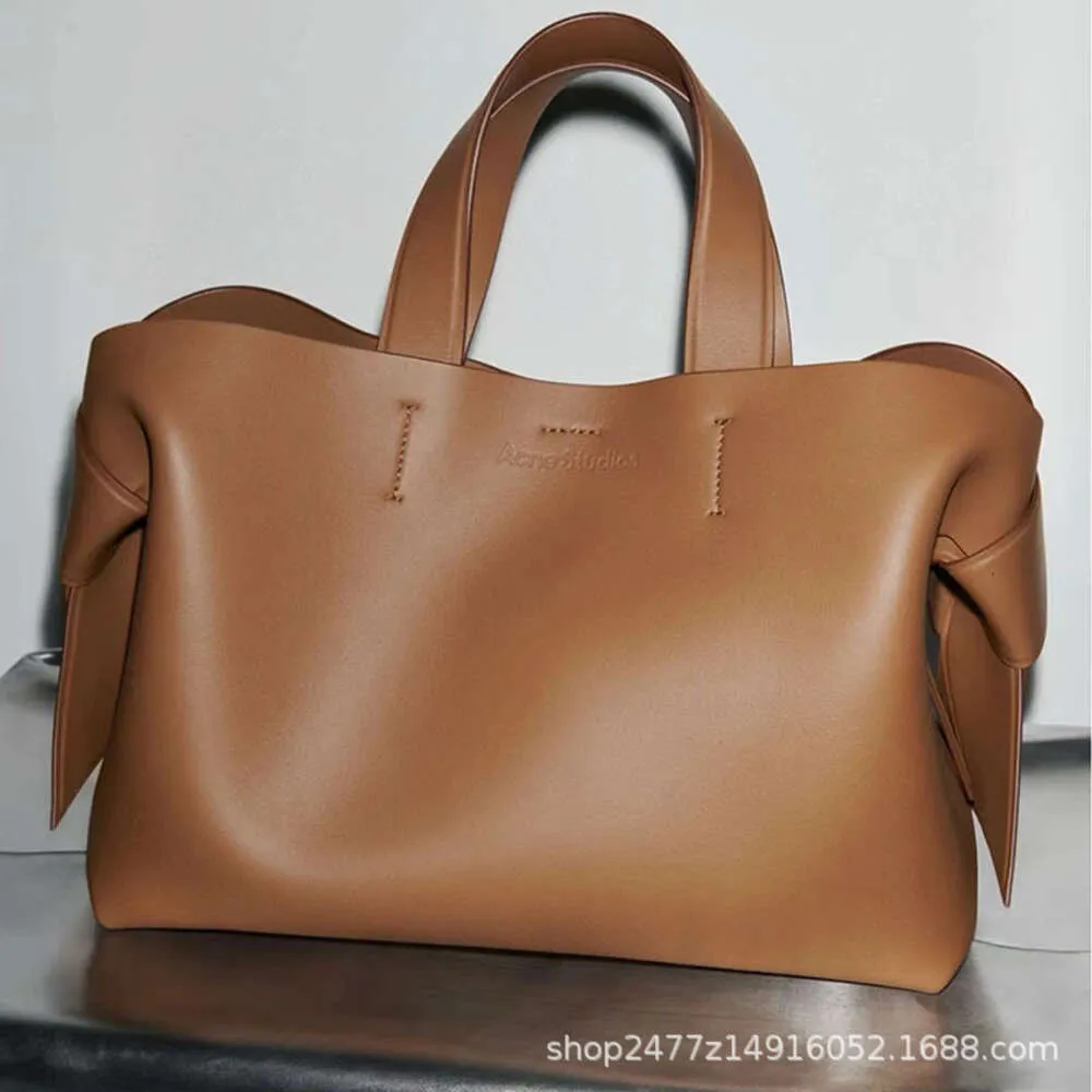 DHgate Swedish Leather Bow Tote Acnemusubi Casual Shoulder Crossbody Bag Bags Luggage Accessories