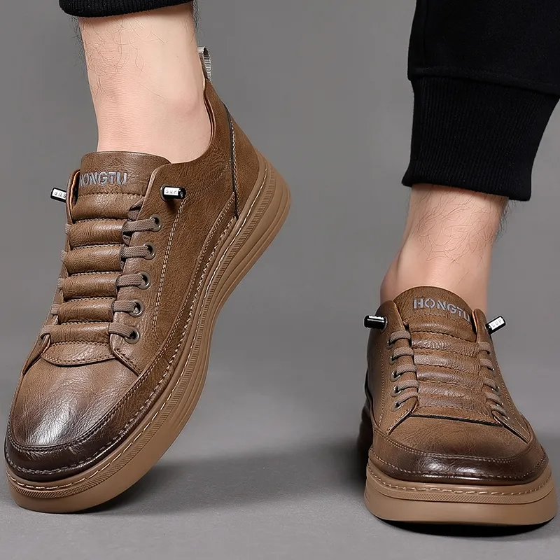 brown leather slip on dress shoes World's Most Comfortable Chestnut Brown Slip-On Dress Shoe main image 1