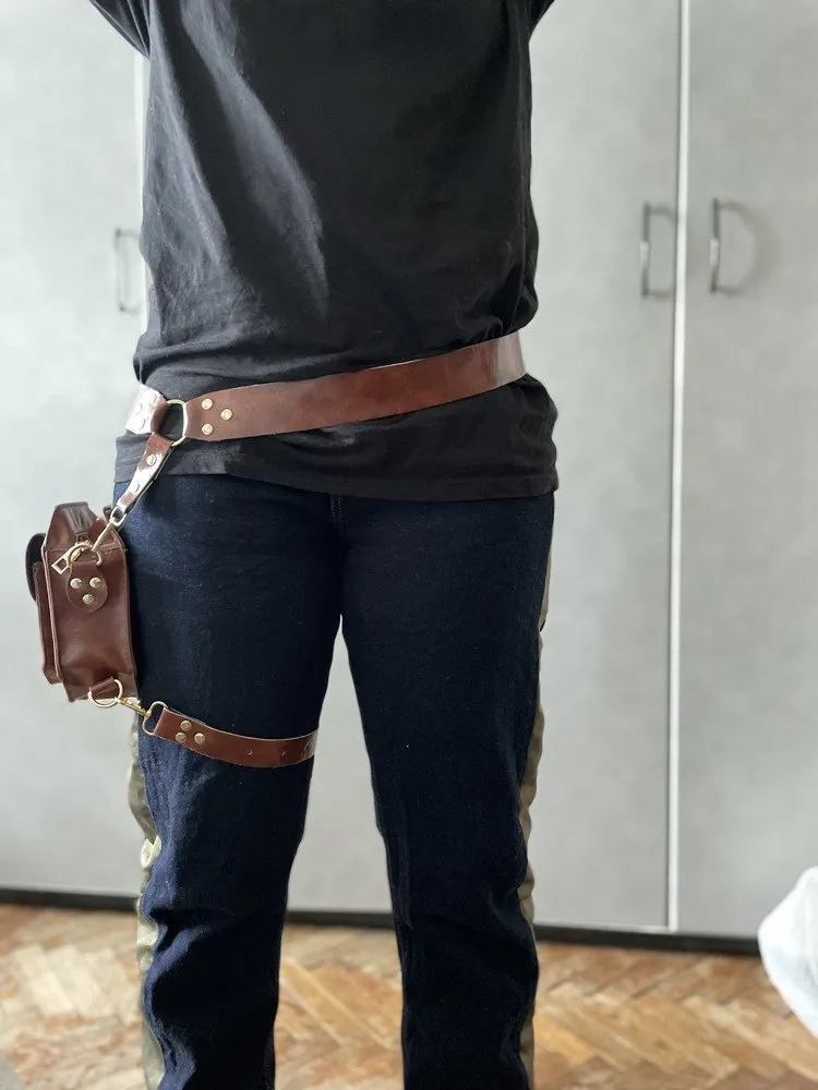 DHgate.com:2024Steampunk PU Leather Hip Pack DHgate.com:2024Steampunk PU Leather Hip Pack