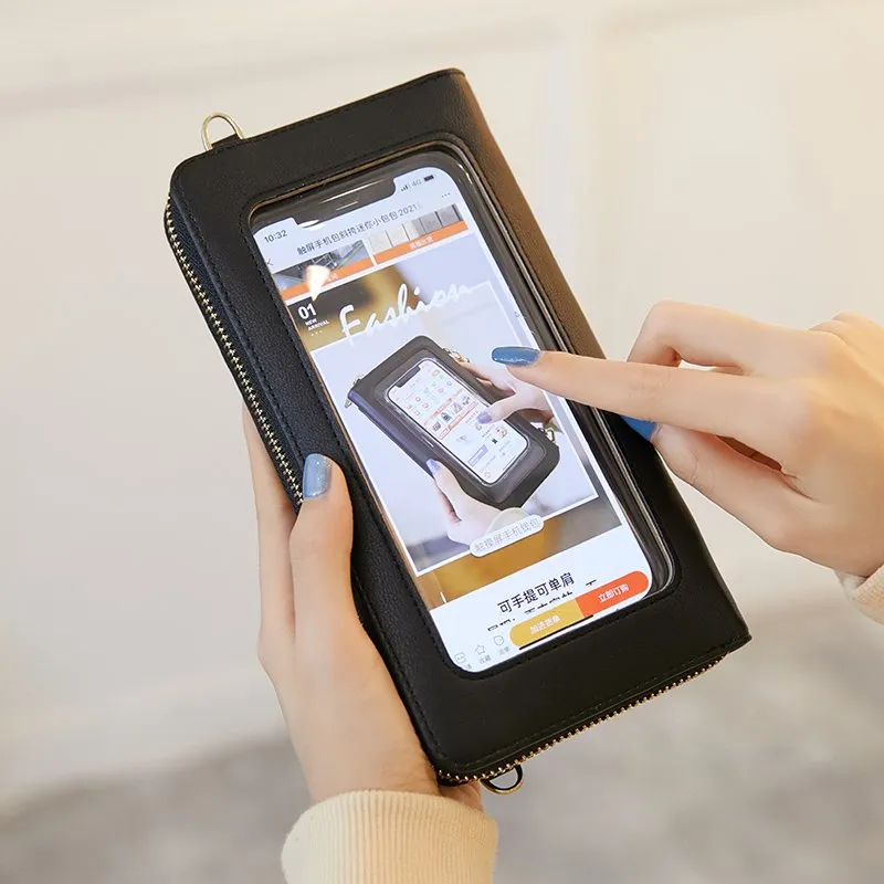 Purse with touch screen for phone hotsell