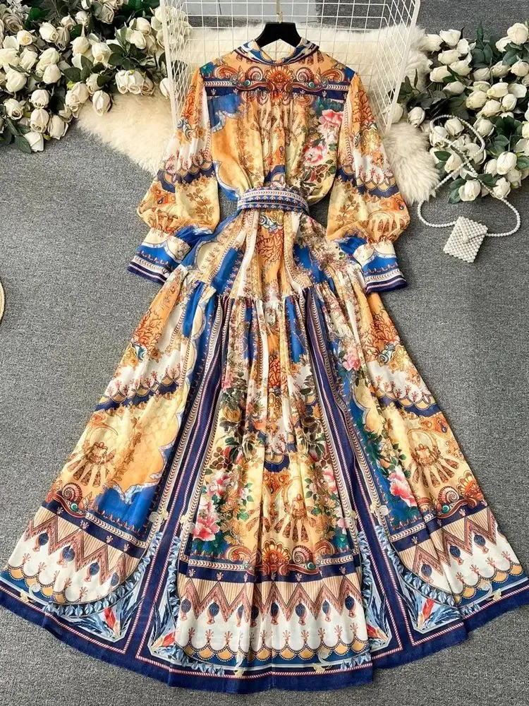 shopee bohemian dress Bridesmaid Dresses Floral Long Sleeve Dress Women's Summer Maxi Dress Flowy Chiffon, Floral Hannah Brown's Dress At DenimSaleJan26 Size:30/30 Full Profile Type