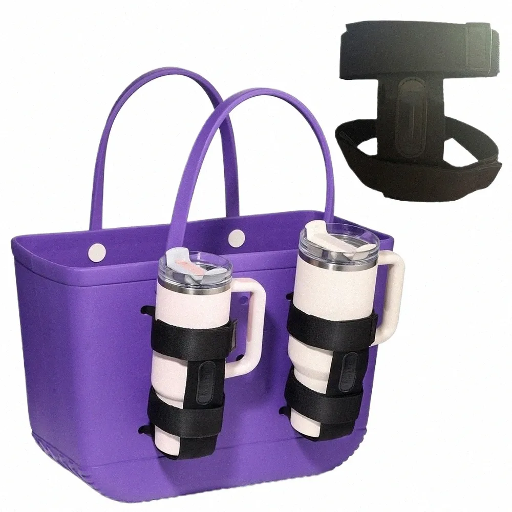 Beach Bag Drink Holder Cup Holder Insert for Tote Bags, Water Bottle  Organizer, Beach Essentials Accessory, Fits Bogg Bags More