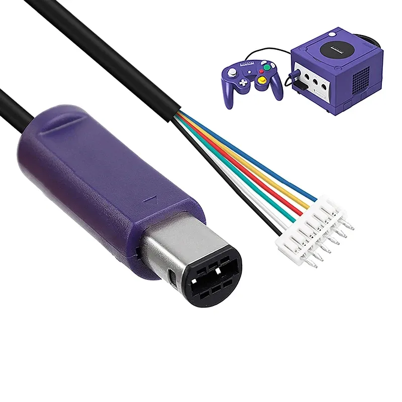 Premium GameCube Controller Extension Cable Meter Extra Long GC  Controller Cord for GameCube NGC Replacement Gamepad Cable