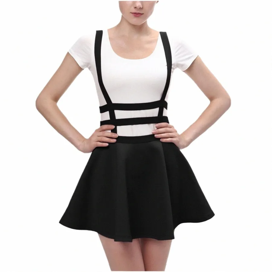 Flared skirt suspenders hotsell