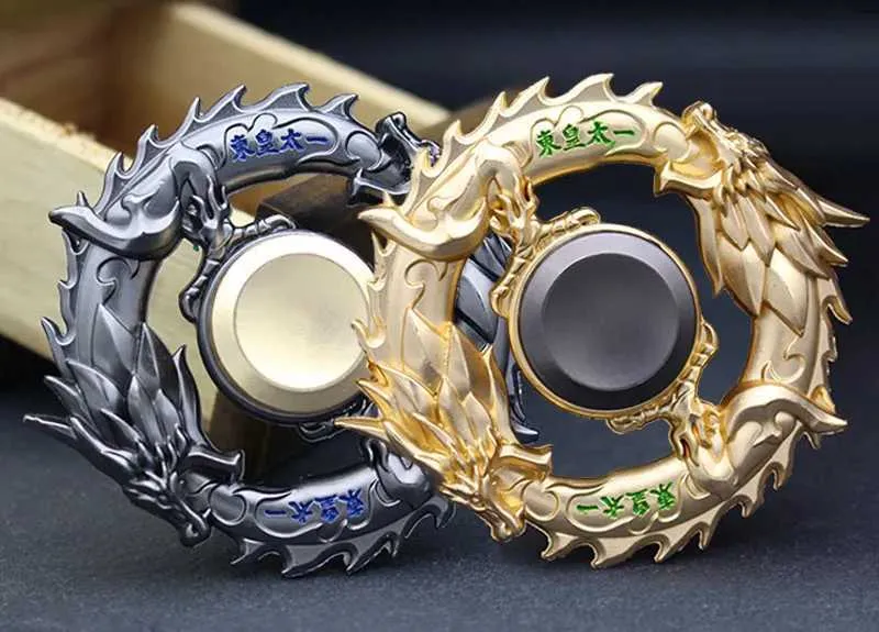 Dragon Metal Fidget Spinners Zinc Alloy EDC Hand From