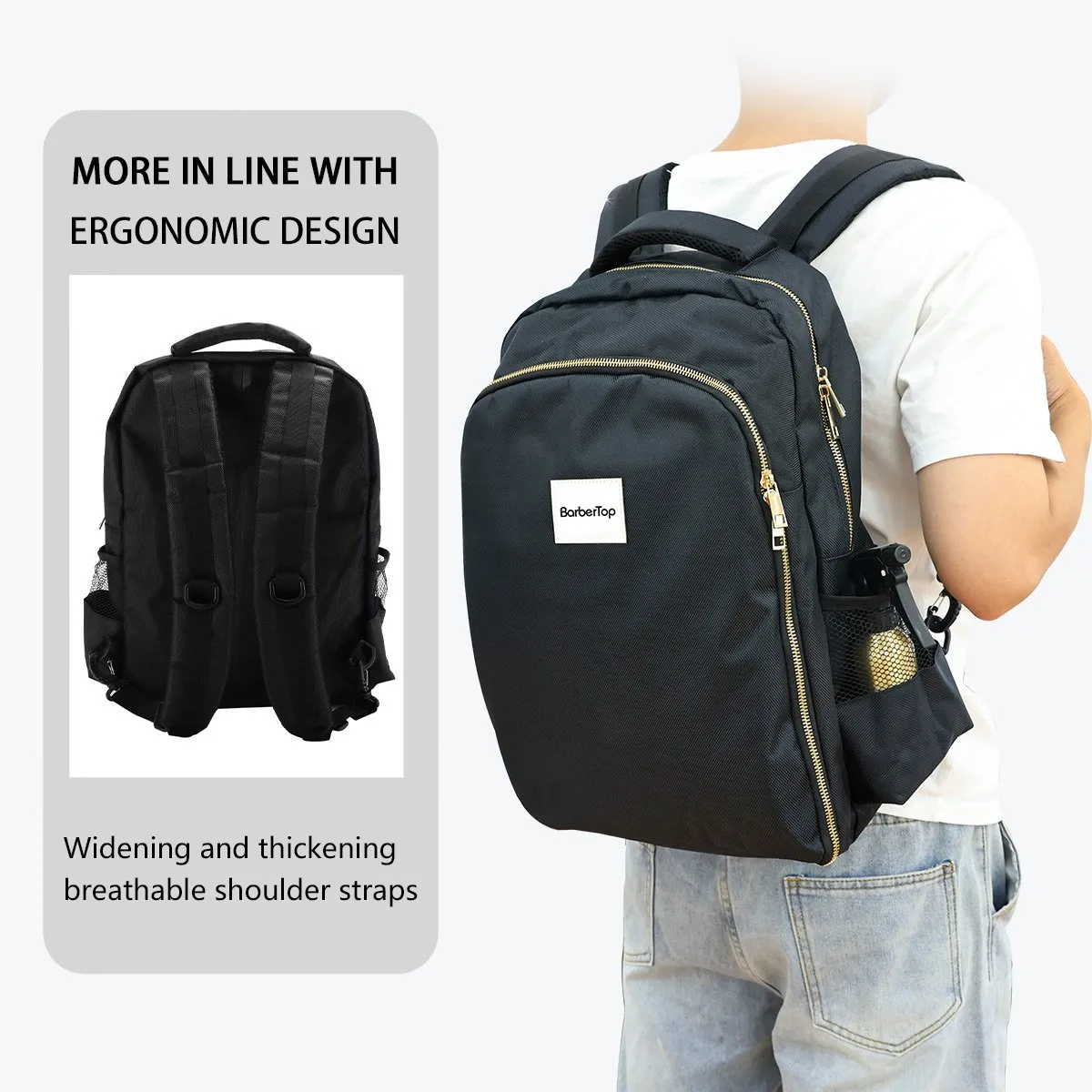 Organized barber backpack discount