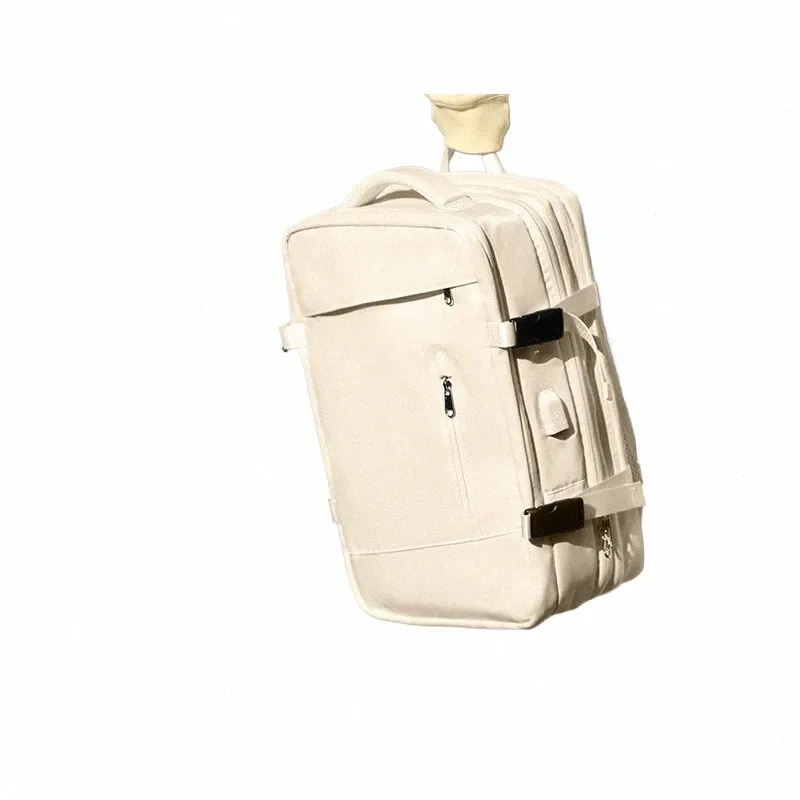 Travel Laptop Backpack Expandable 25 40L Carry On Water Resistant Large Capacity for Women Men Durable Polyester Fits 17 Inch Laptops