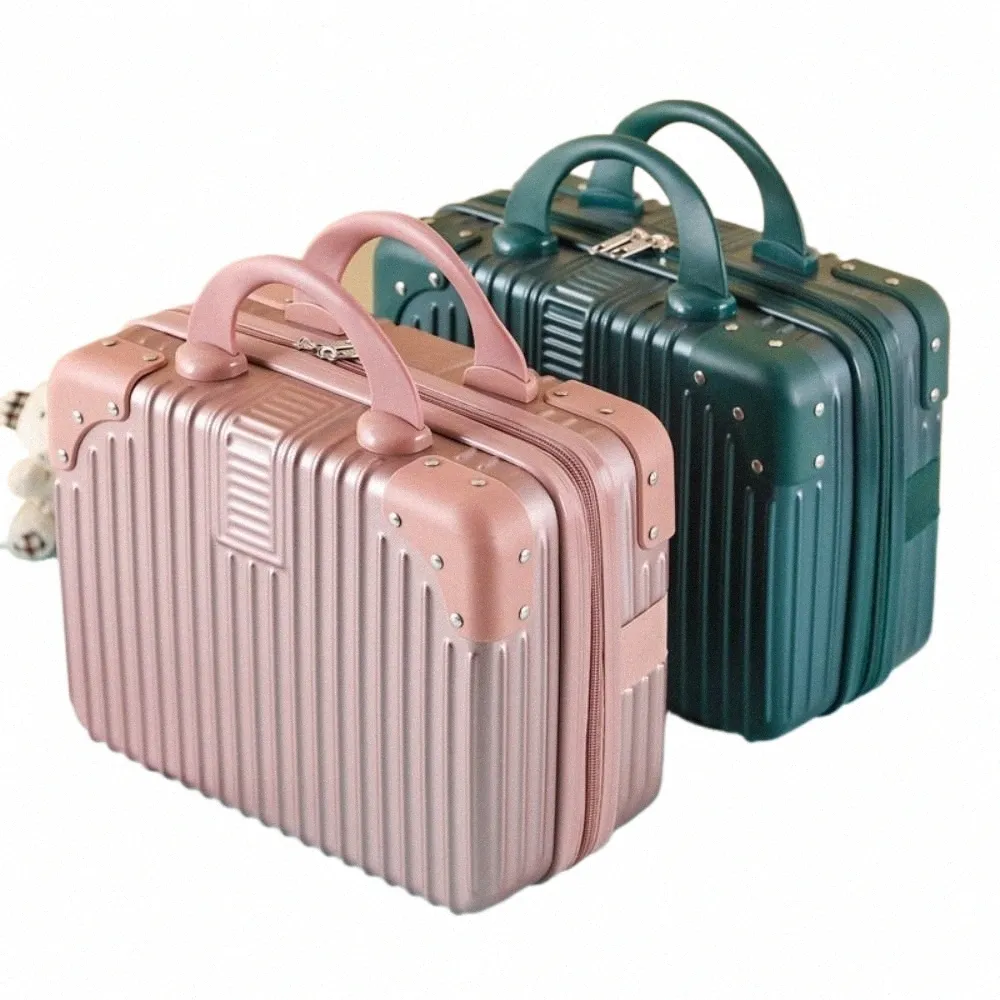 14-Inch Mini Travel Suitcase Cosmetic Makeup Box, Rolling Boarding Case,  Hot Sale Travel Bag for Women Compact Stylish!