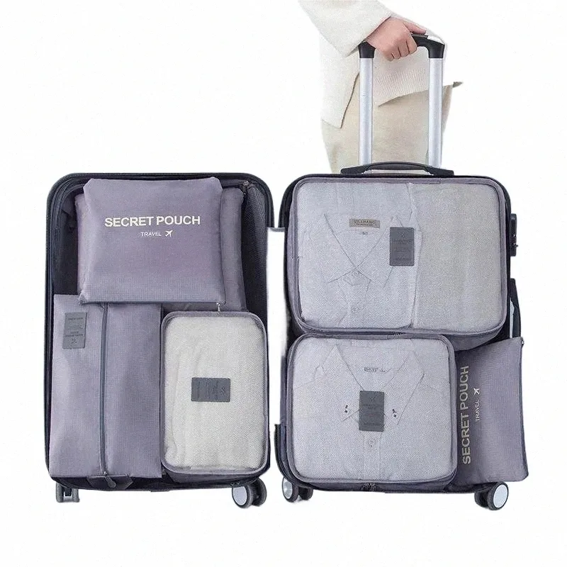 Carrying Pouch Set Wear Pouch 6-Piece Travel Organizer Set