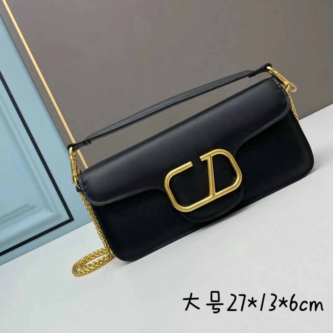 Sac à Main épaule Femme En Cuir - Noir, Fermeture éclair, 25x10x6 Cm, Neuf