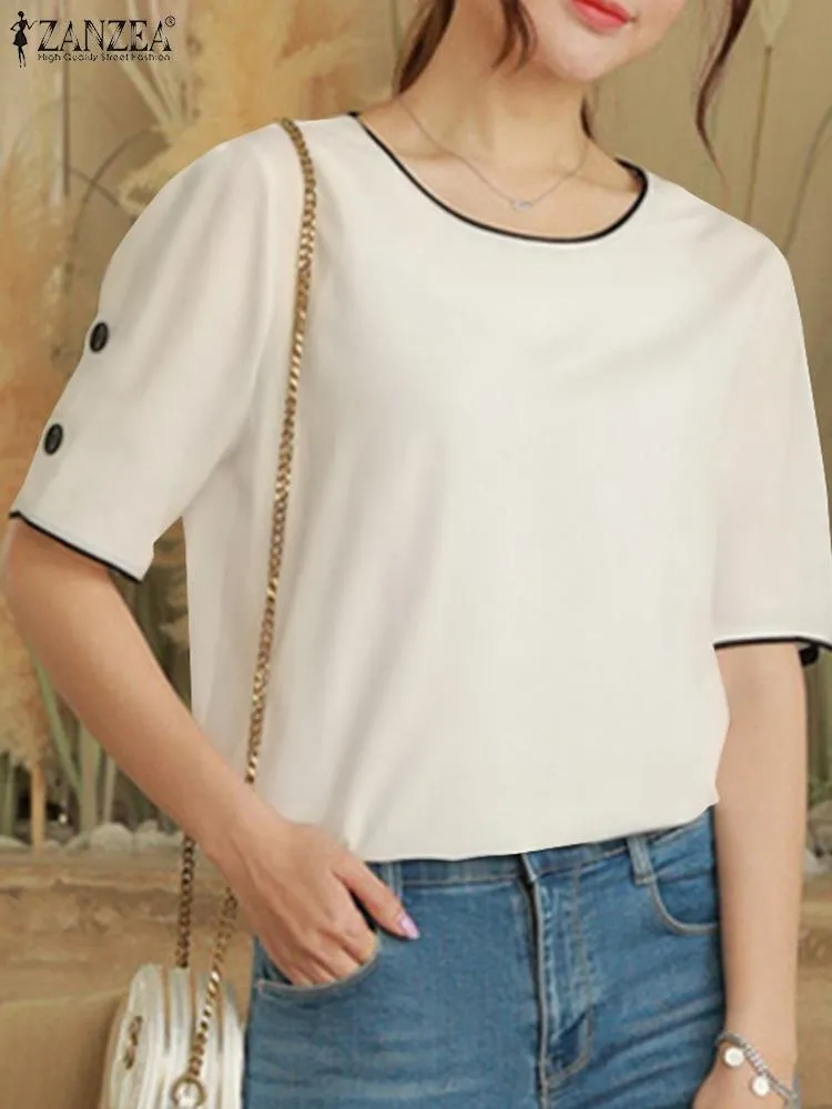 Blusas Wish Zanzea Wish Zanzea Elegant Women's Blouse: Korean