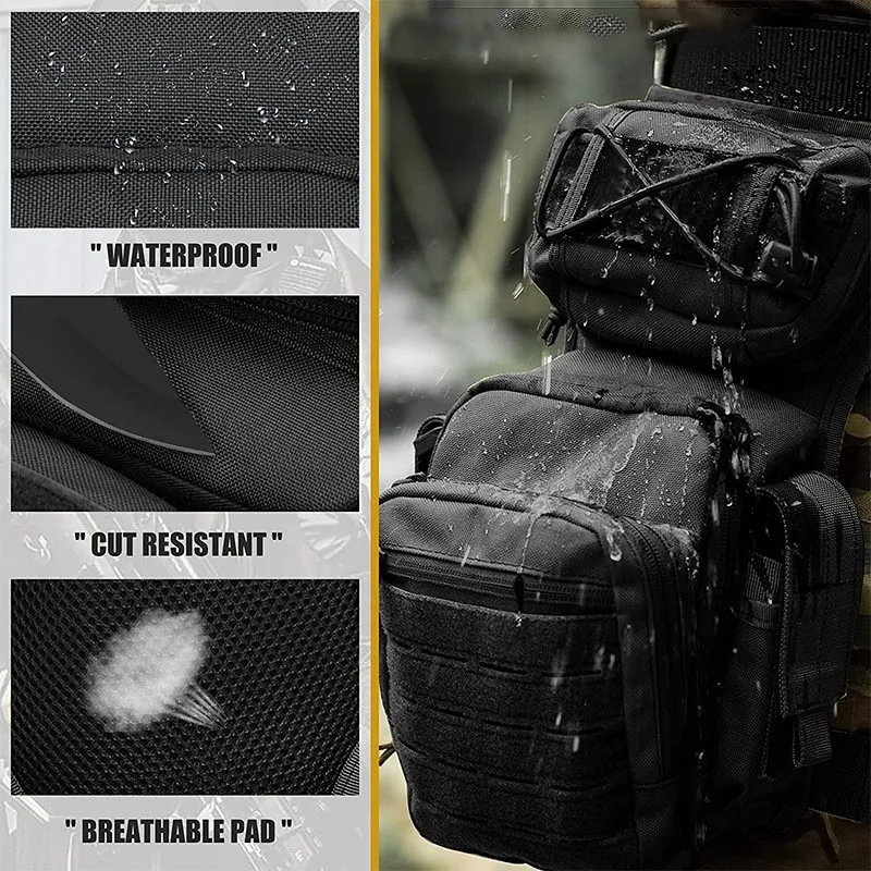 Mens Tactical Leg Bag - Motorcycle Riding Waist Pack