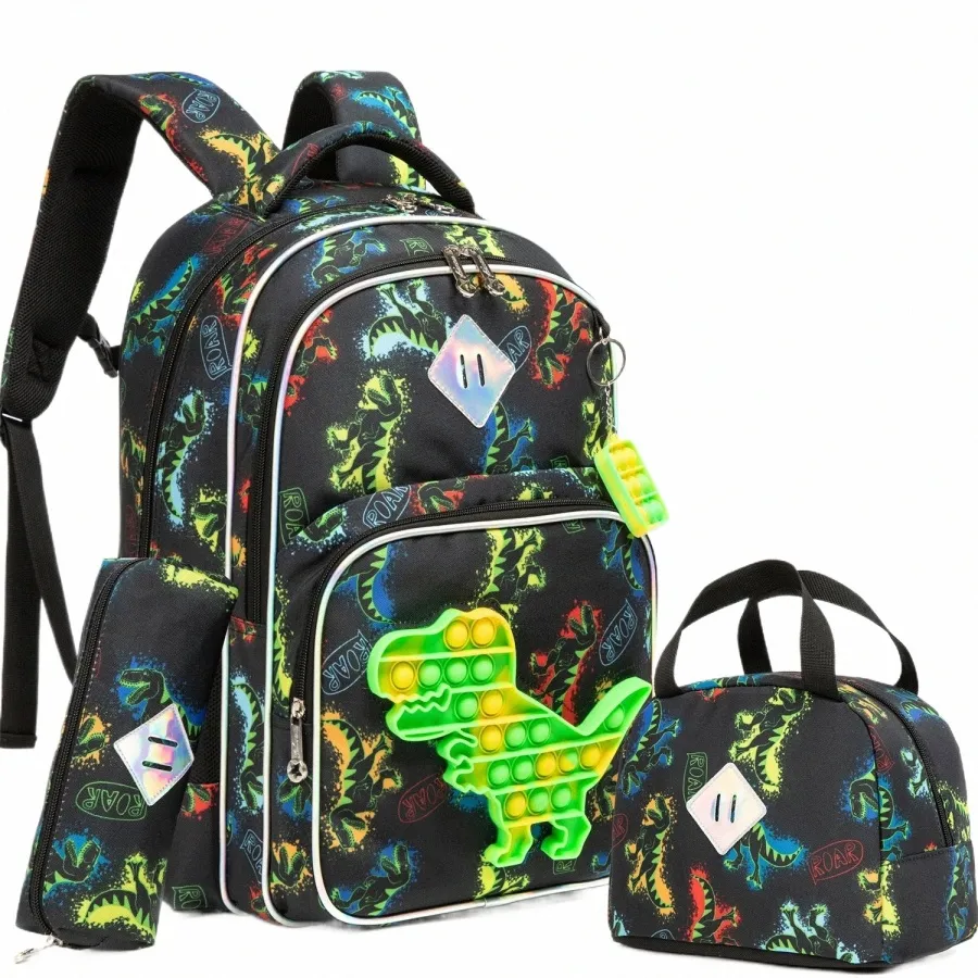 Dhgate Childrens Designer Backpack Boys Backpack With Lunch Box Set Kids  School Bag For Elementary Kindergarten, Lightweight Durable, Ages 6-8 Back  To