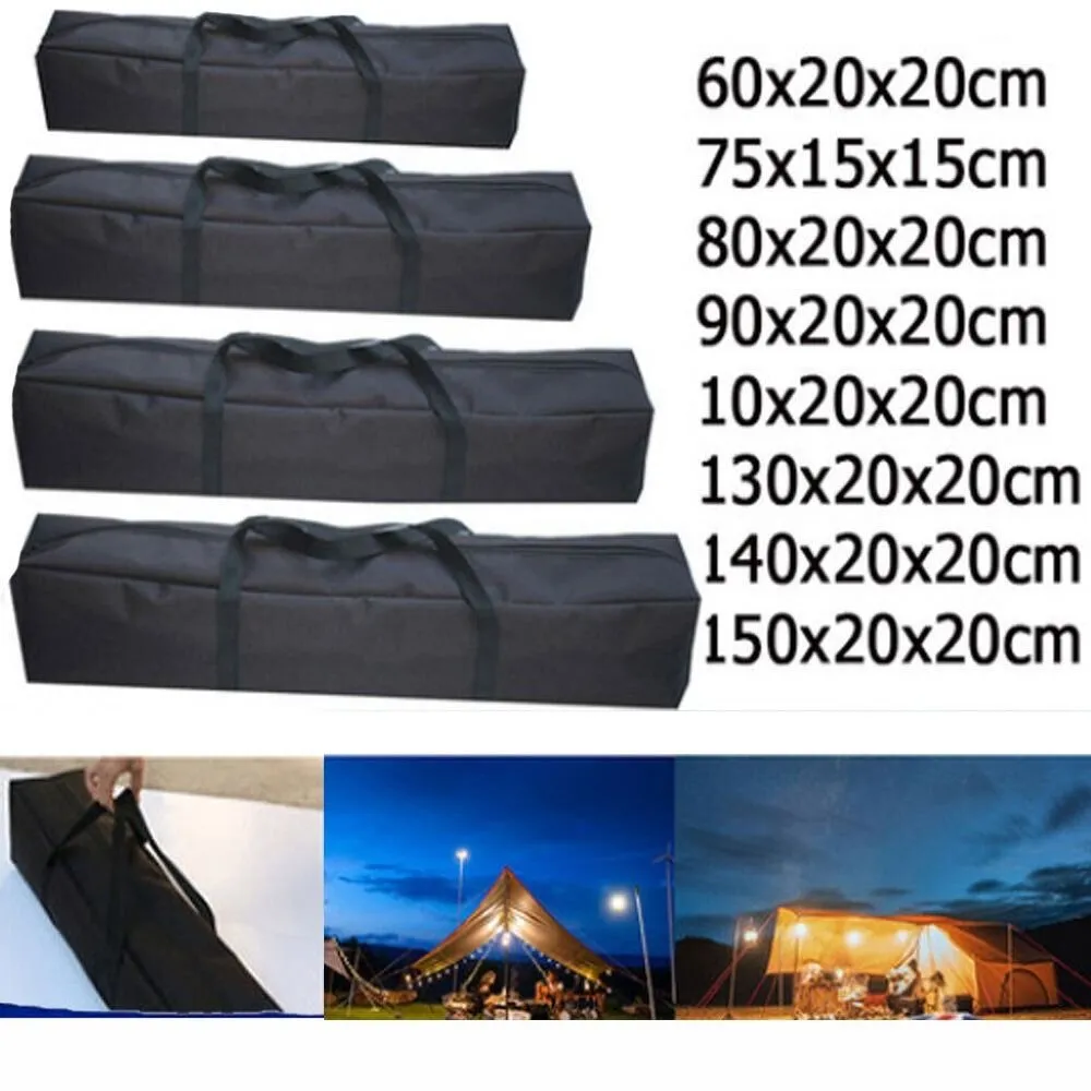 Canvas Tent Storage Bag Multi Size Canopy Pole Carrying Pouch for Camping Travel K2QC