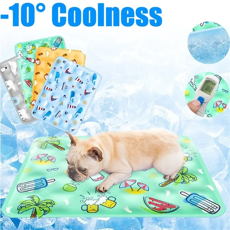 Pet Cooling Mat Ice Silk Moisture Proof Sleeping Pad For Dogs
