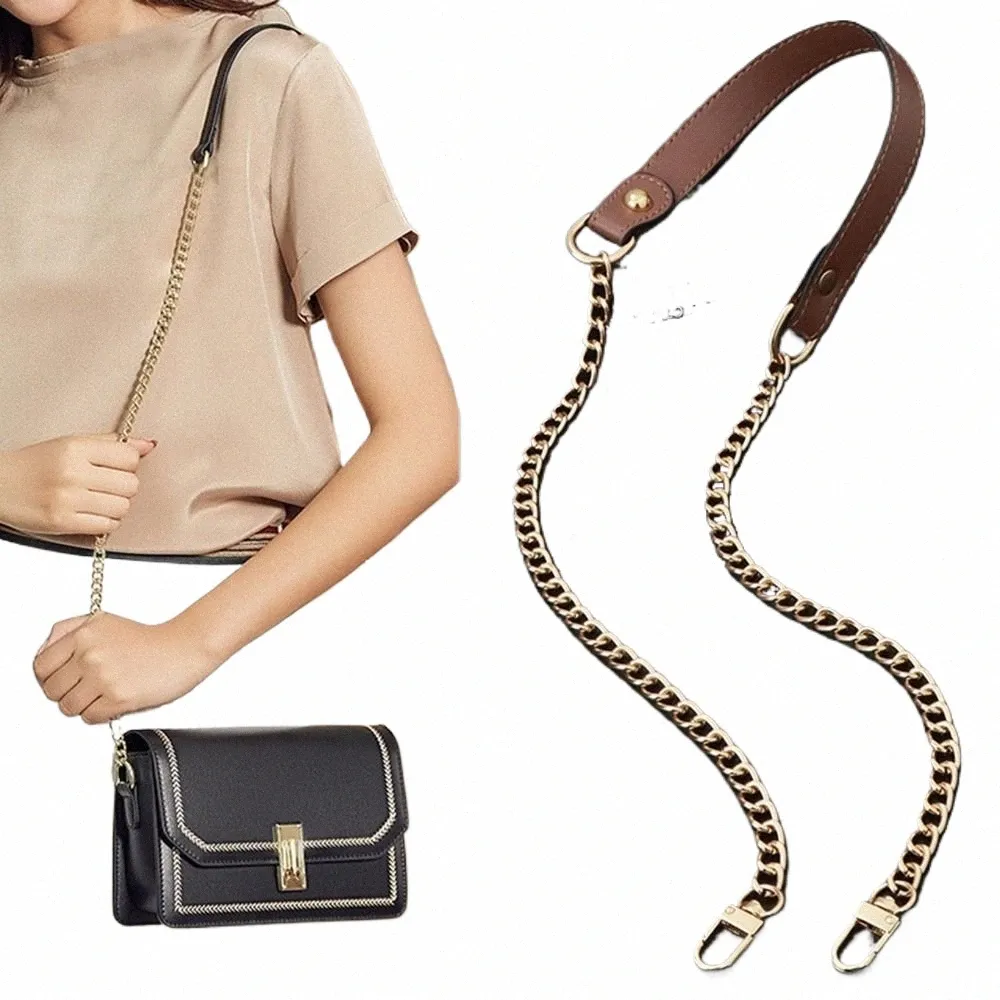 120cm Leather & Metal Replacement Crossbody Strap For Purse, Handbag, Bag – Unisex, USA Seller - View #3
