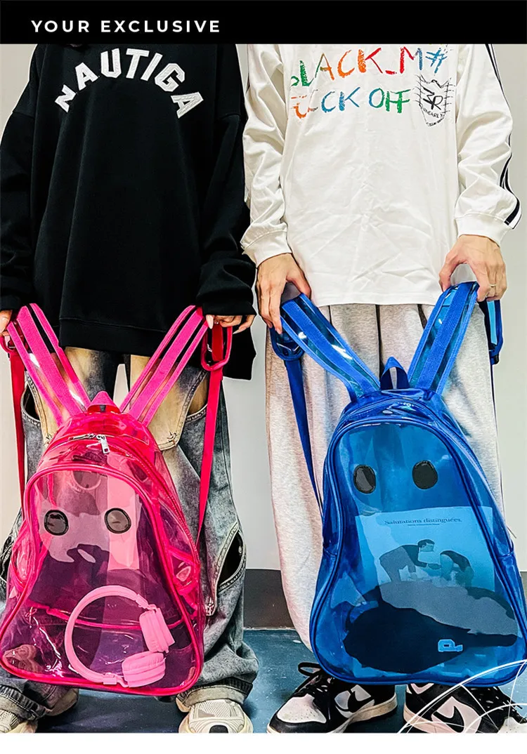 Clear Ghost Backpack Transparent Halloween Bag Cute Spooky Festival NWT s-l400.jpg main image 2