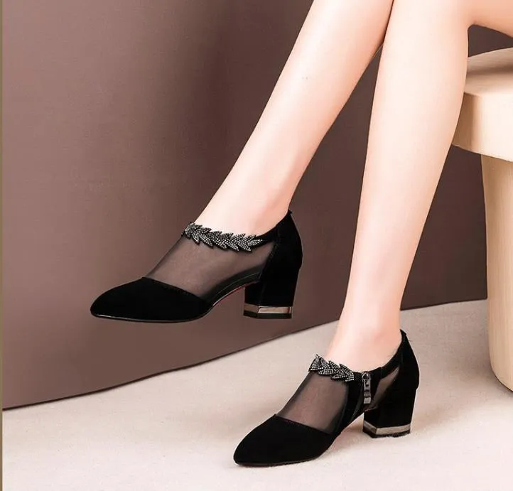 Mesh high heel shoes deals