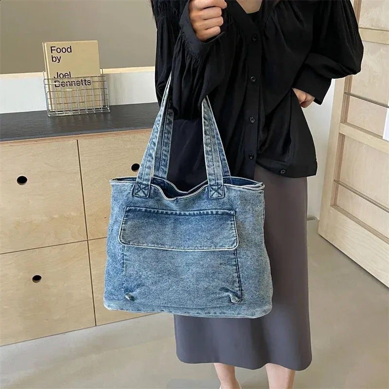 バッグ 00s vintage breach denim big tote bag DHgate.com:Blue Denim Shoulder Handbag: Trendy Y2K Jeans
