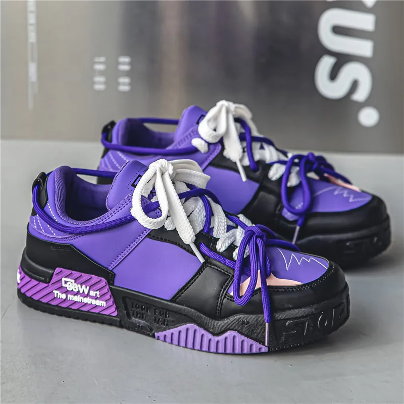 Mens purple skate shoes sale