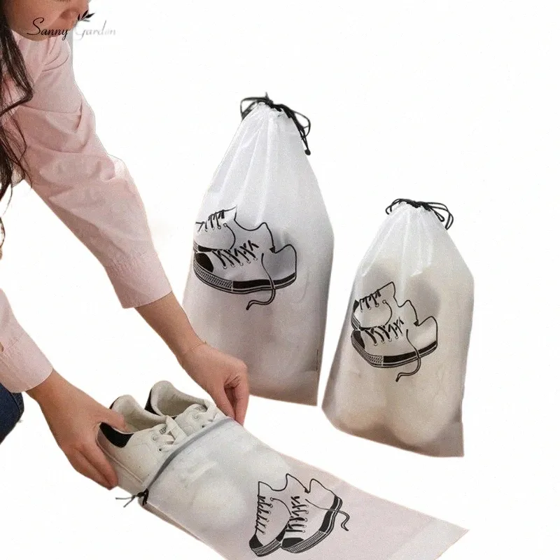 Drawstring Shoe Bags Breathable Dustproof Shoe Storage Bags for