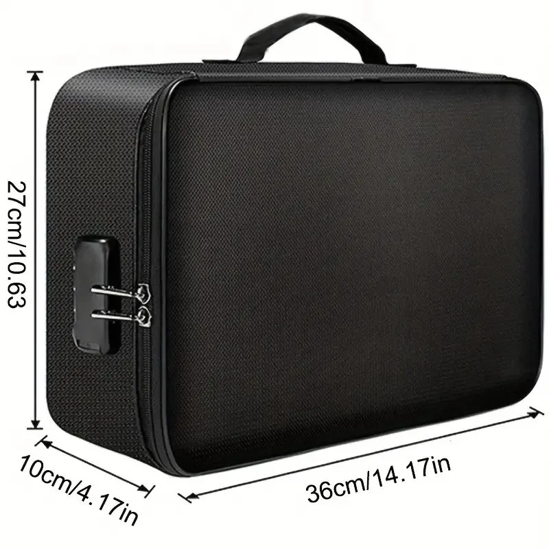 thumbnail image 2 of Fireproof Document Box With Fireproof Zipper, Hard Fireproof 2 of 14