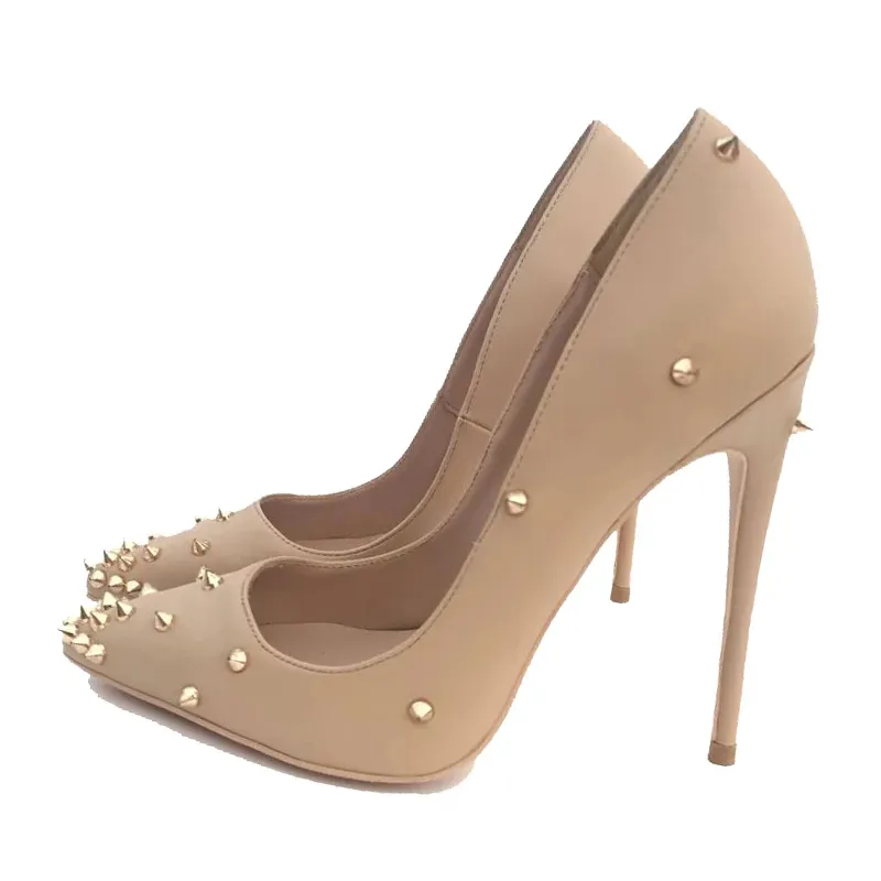 Nude Matte Stilettos Sexy Spikes Pointy Pumps Party Shoes For Women nude-matte-stilettos-sexy-spikes-pointy-pumps-party-shoes-for-women