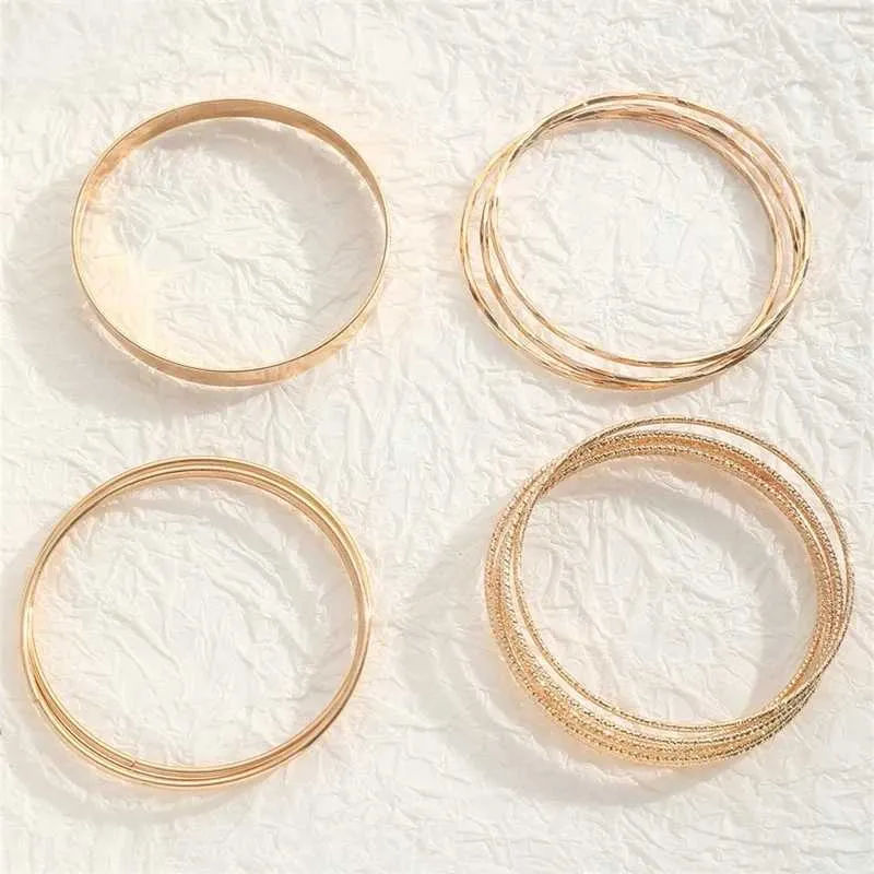 DHgate.com:14-Piece Punk Gold Womens Fashionable Metal