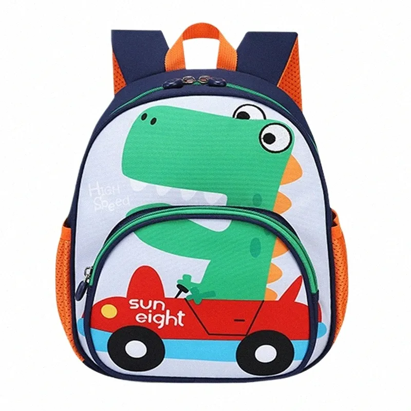 Cute Cartoon Dinosaur Backpack - Lightweight Small Book Bag For Kindergarten, School, Travel