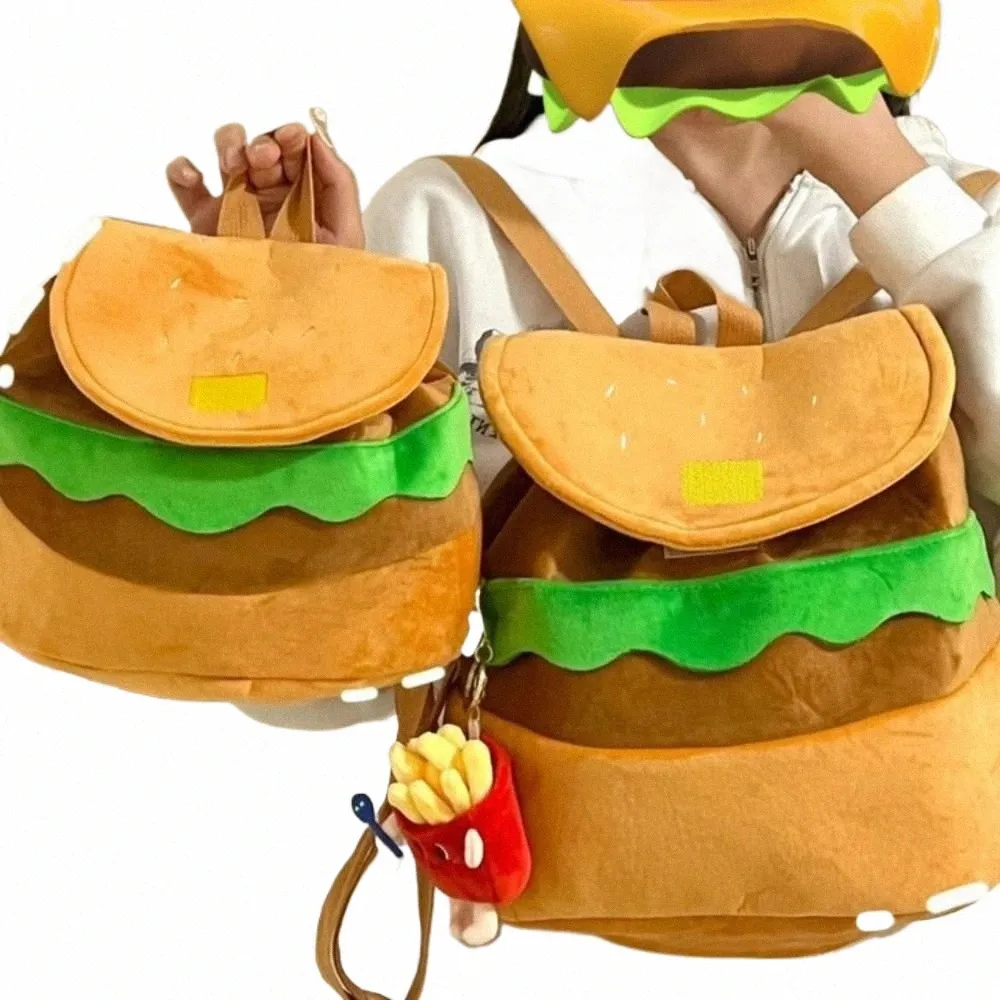 hamburger jansport backpack LELEBEAR Backpack, Cheeseburger with Adjustable Strap, Multi-Compartment Cheese Burger Backpack Daypack for Travel (Crossbody Bag) inch laptops burger backpack jansport - TikTok