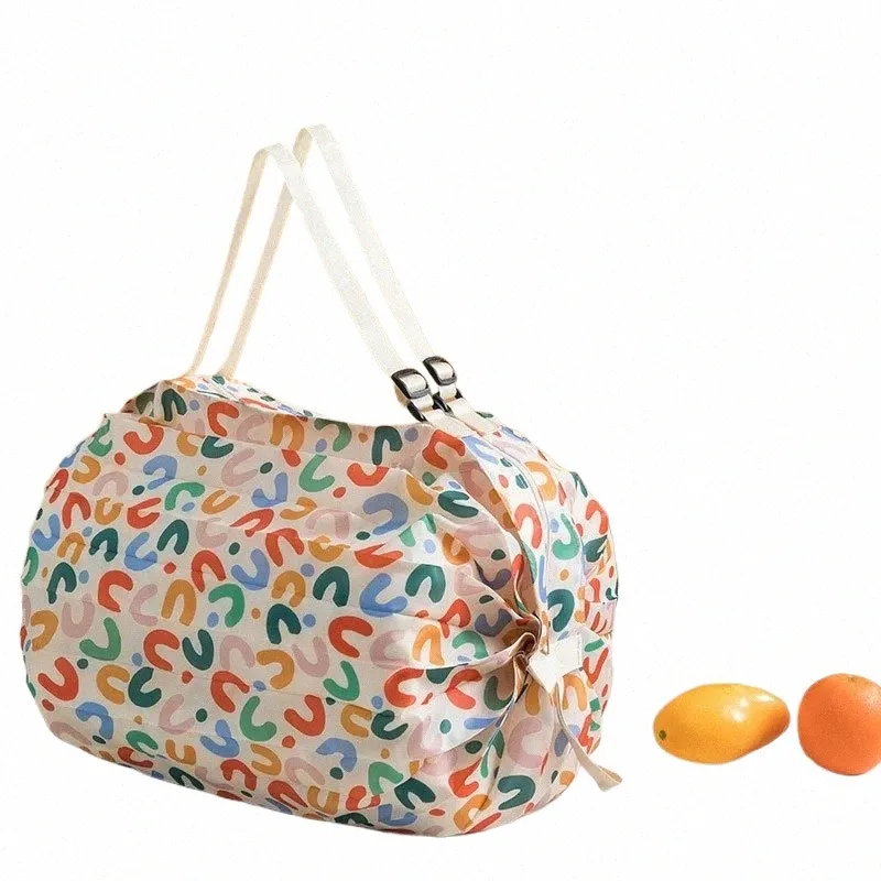 Foldable Shopping Bag Eco-Friendly, Waterproof, Large Capacity, Portable  Tote Perfect for Travel Everyday Use!