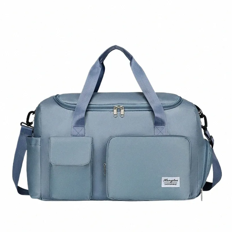 Large Capacity Sports & Travel Duffel Bag - Dry & Wet Separation ...
